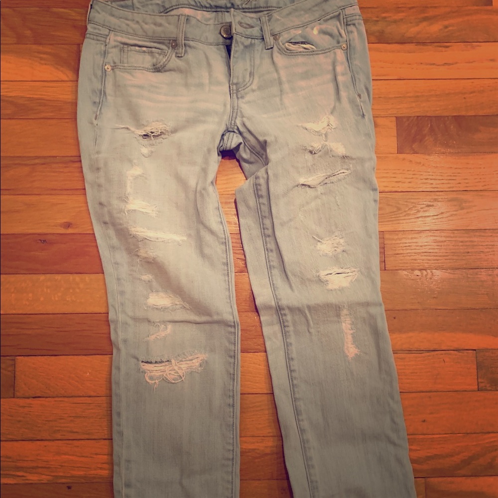 American ripped Eagle jeans